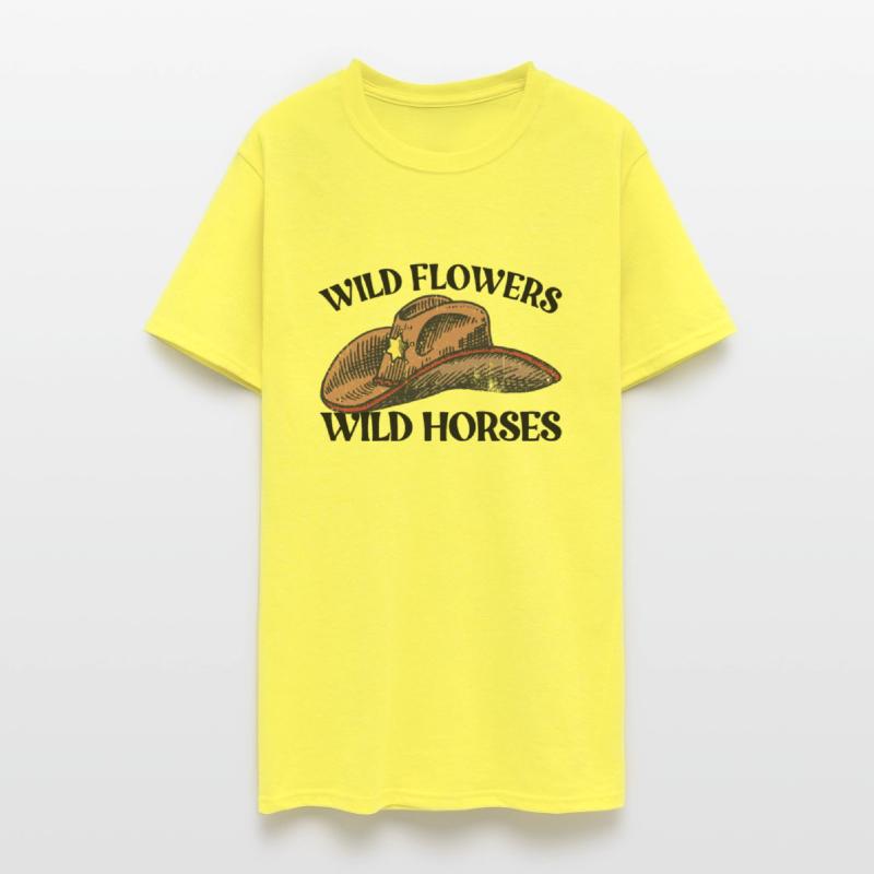 Wild Flowers Wild Horses Cowboy Hat Women's