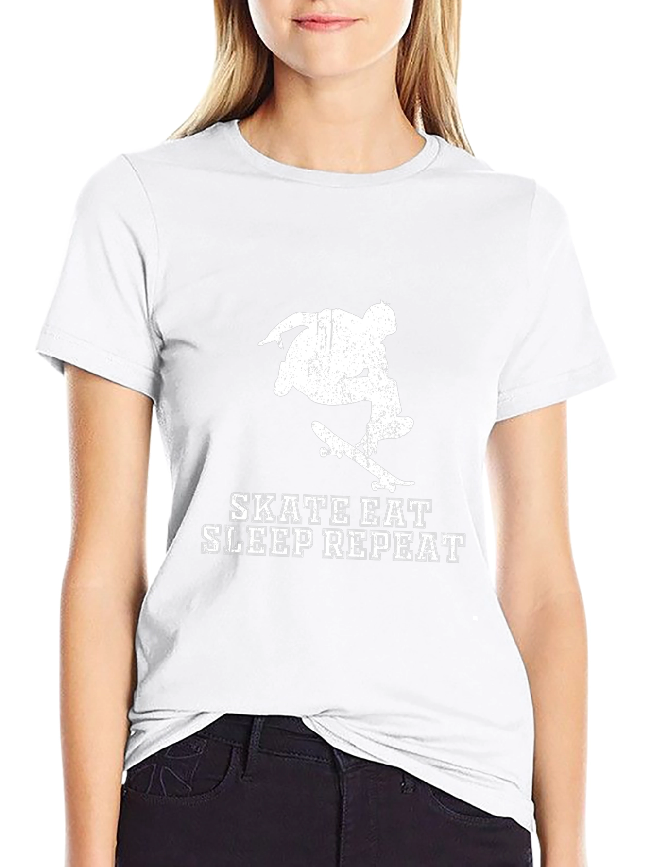 Skate Eat Sleep Repeat Graphic T-Shirt