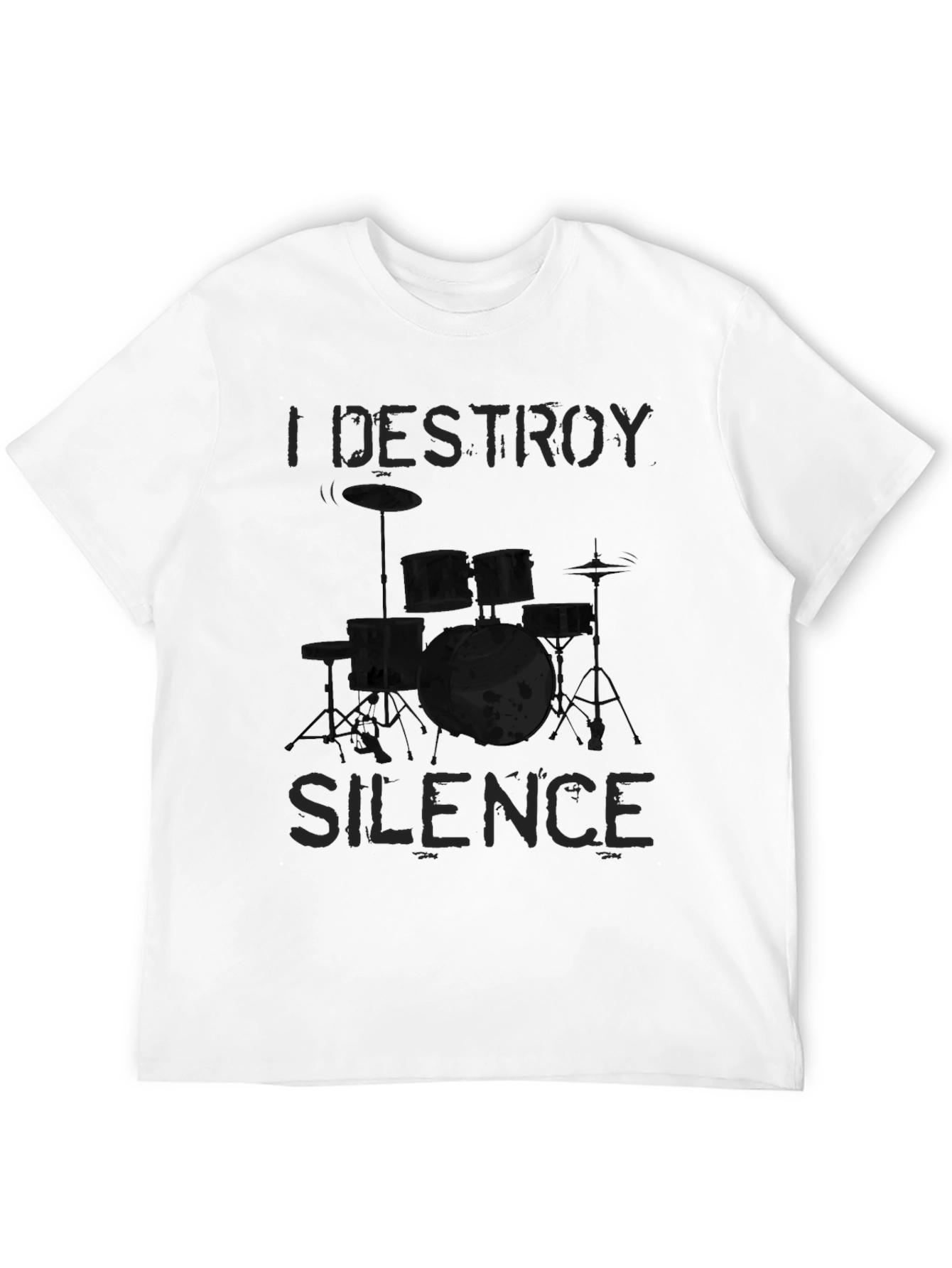 I Destroy Silence Graphic T-Shirt - Drummer Tee