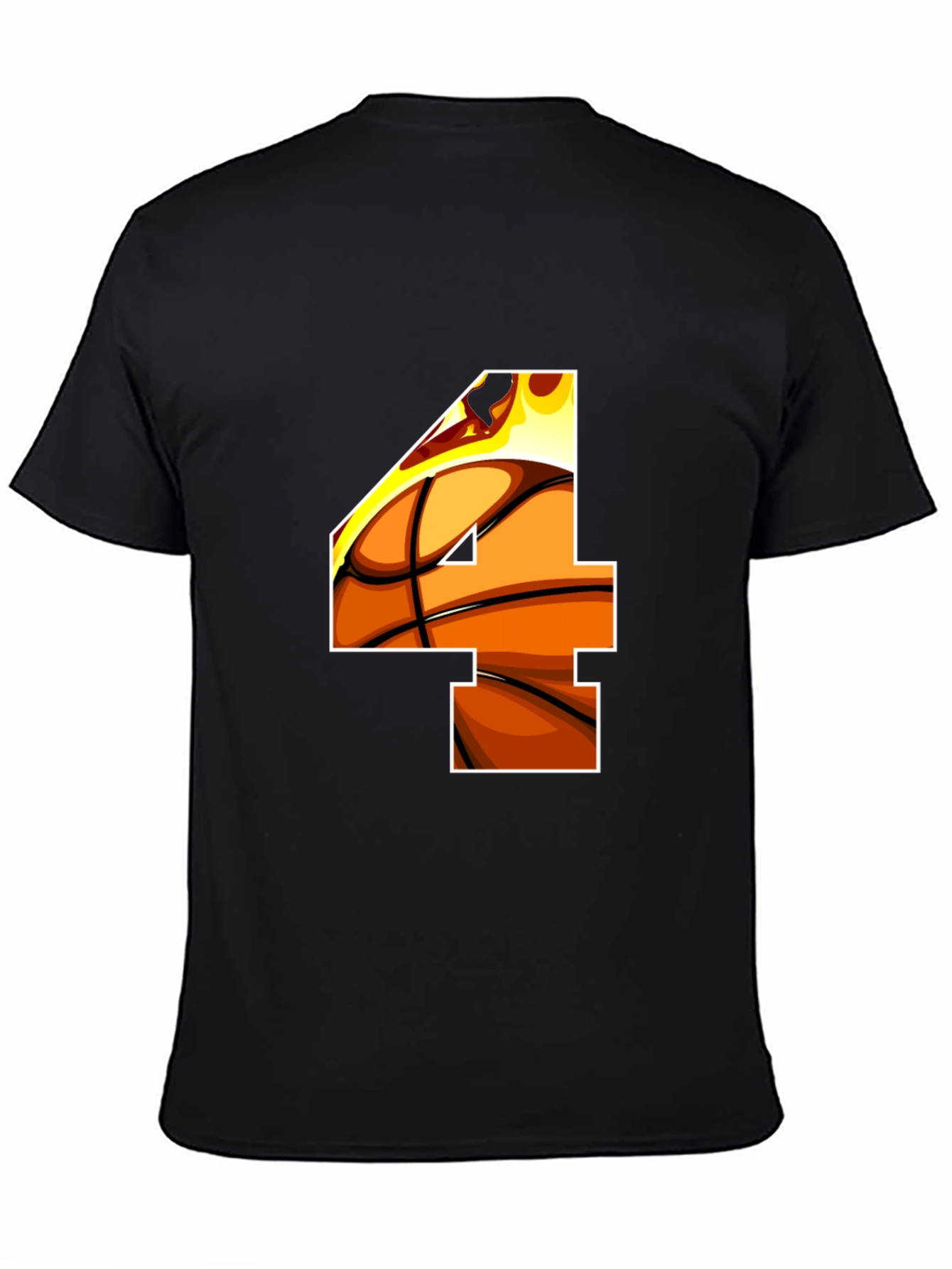 Basketball Number 4 Graphic Tee
