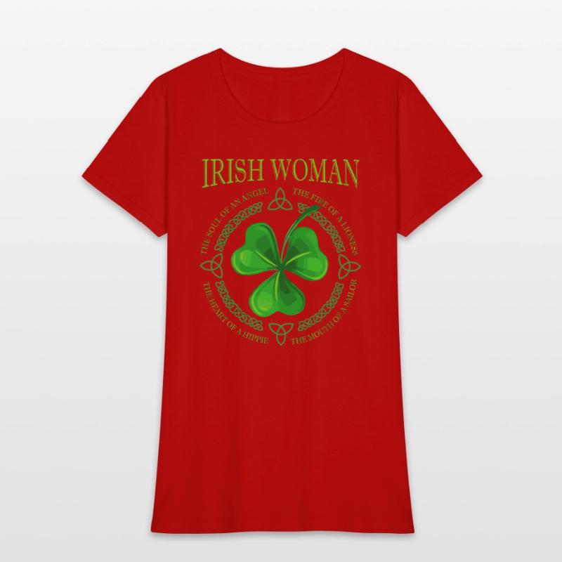 Womens Irish Woman Angel The Souls Of An Angel