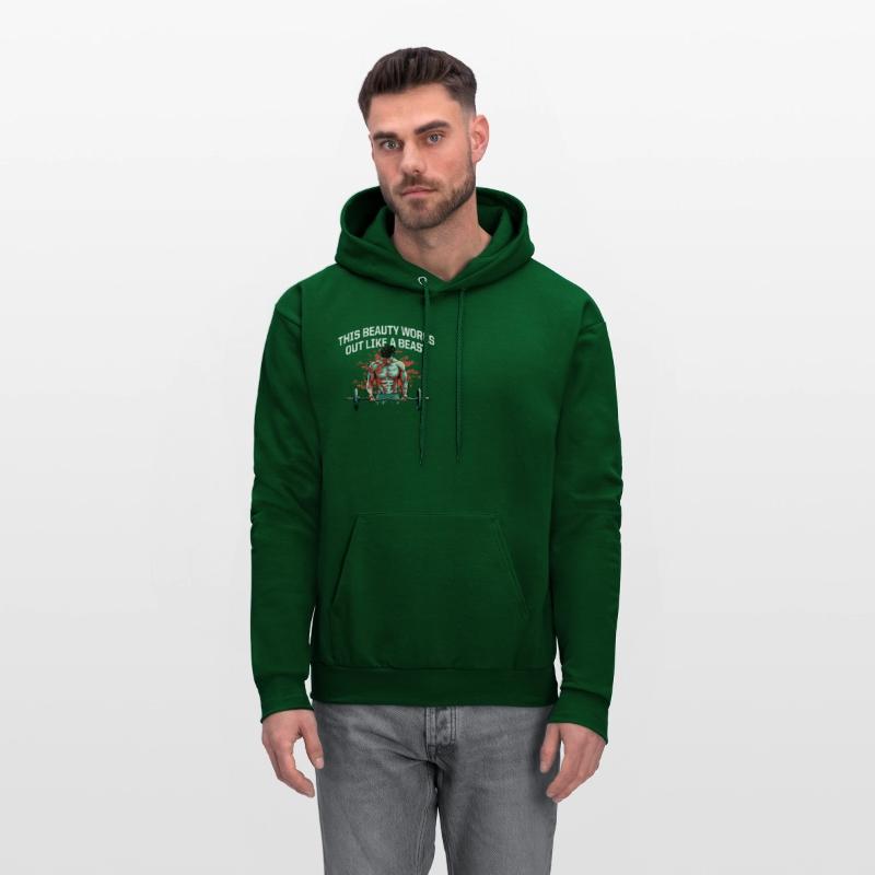 Works Out Like a Beast Funny Workout Humor Gym