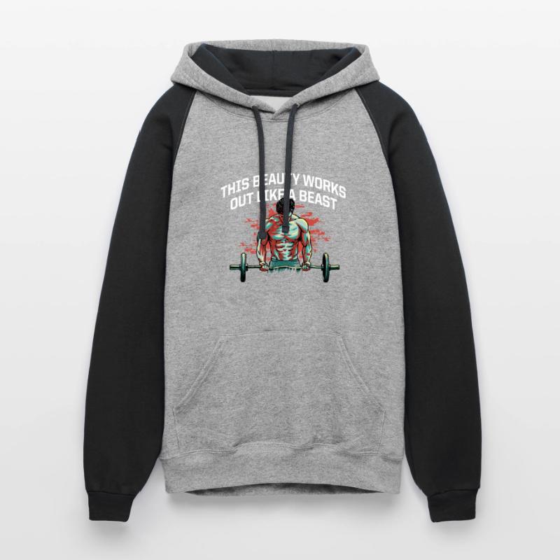 Works Out Like a Beast Funny Workout Humor Gym