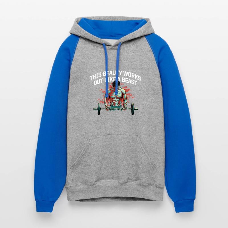 Works Out Like a Beast Funny Workout Humor Gym