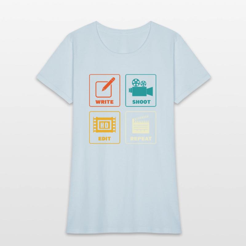 Write Shoot Edit Repeat Filmmaker Vintage