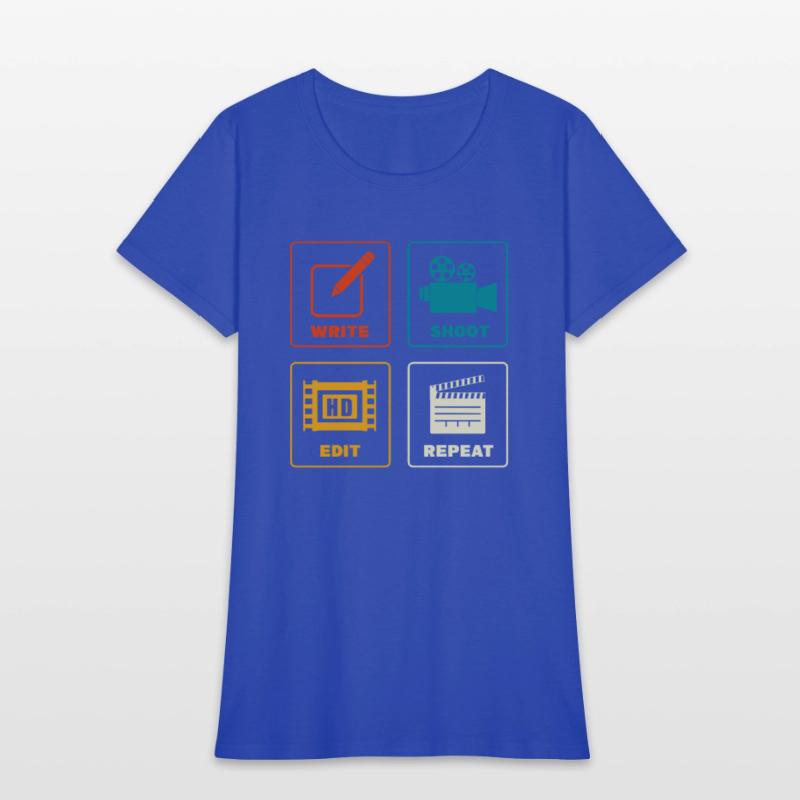 Write Shoot Edit Repeat Filmmaker Vintage