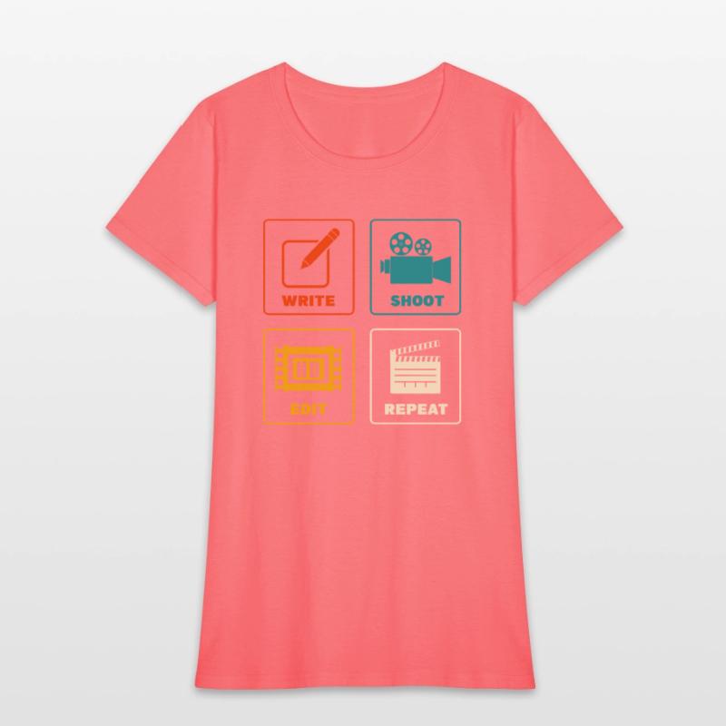 Write Shoot Edit Repeat Filmmaker Vintage