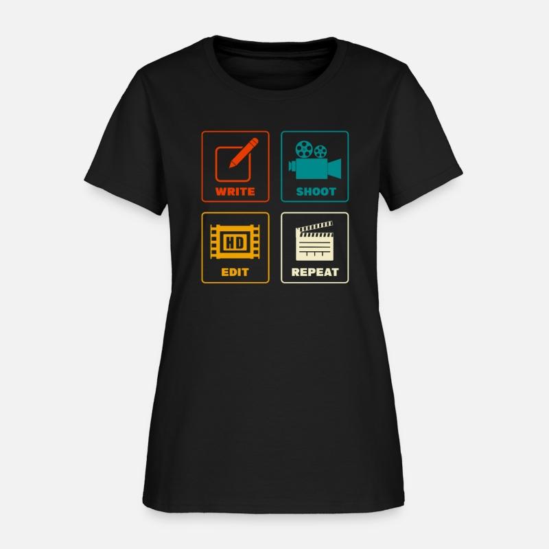 Write Shoot Edit Repeat Filmmaker Vintage