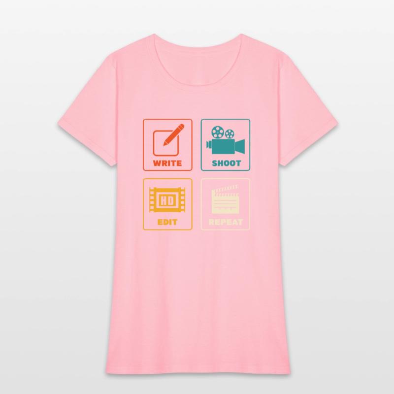 Write Shoot Edit Repeat Filmmaker Vintage