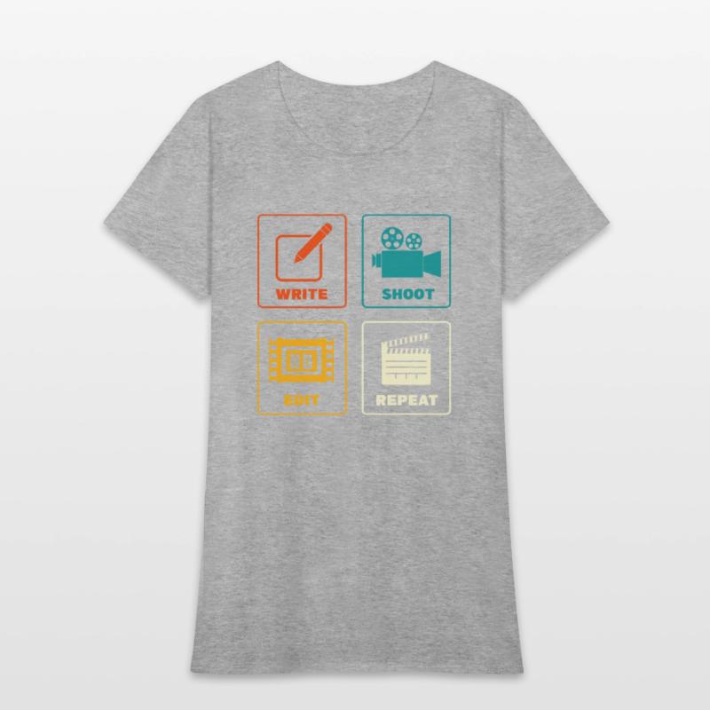 Write Shoot Edit Repeat Filmmaker Vintage