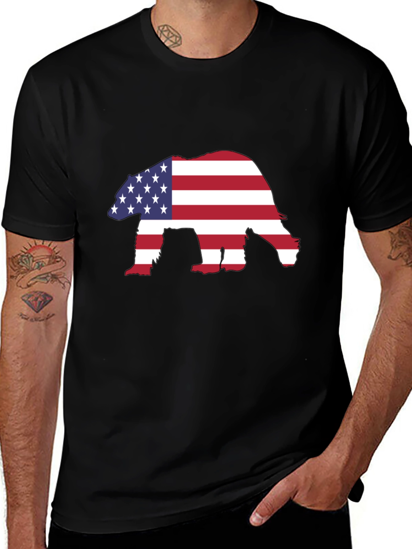 American Bear Graphic T-Shirt