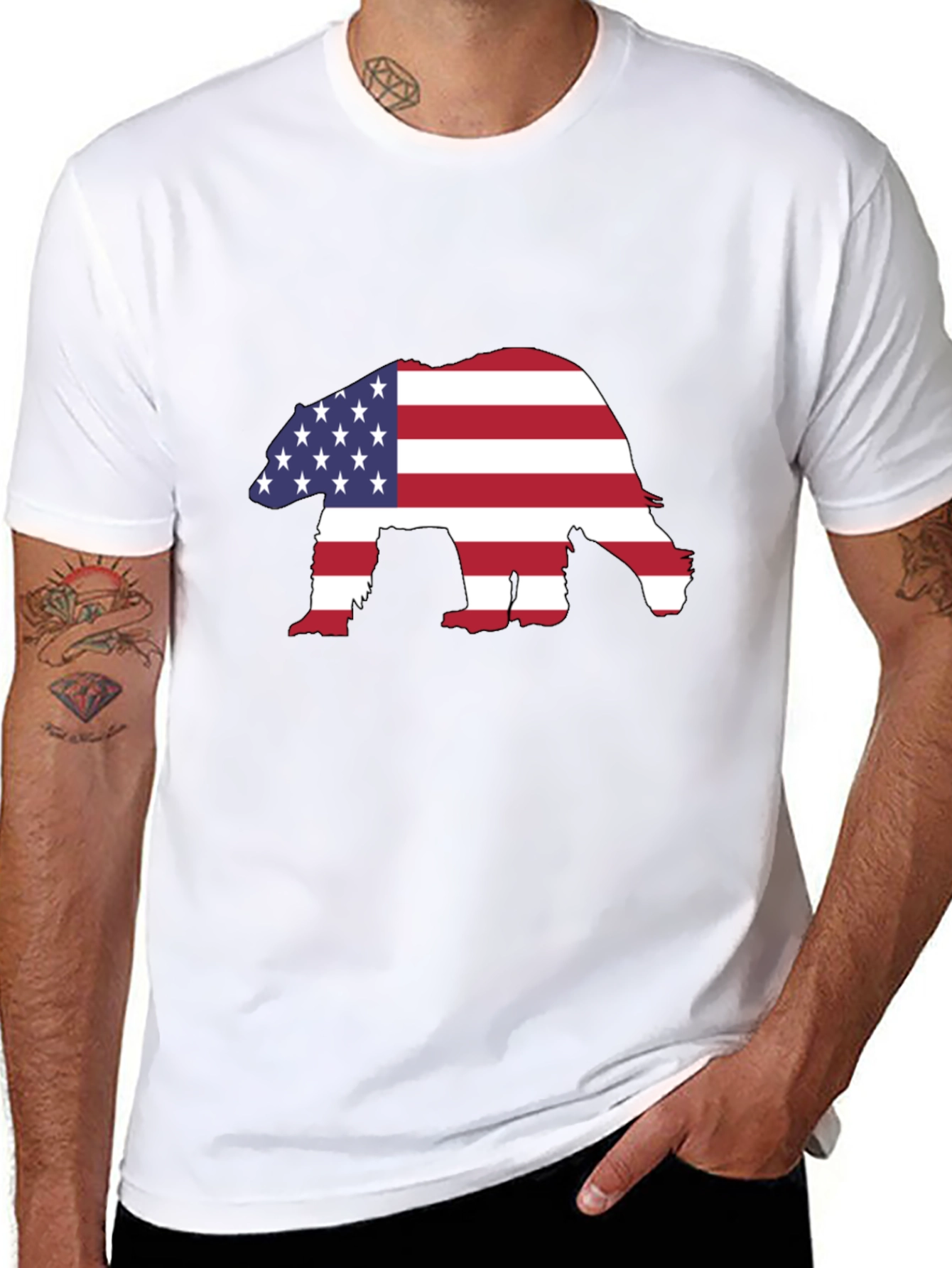 American Bear Graphic T-Shirt
