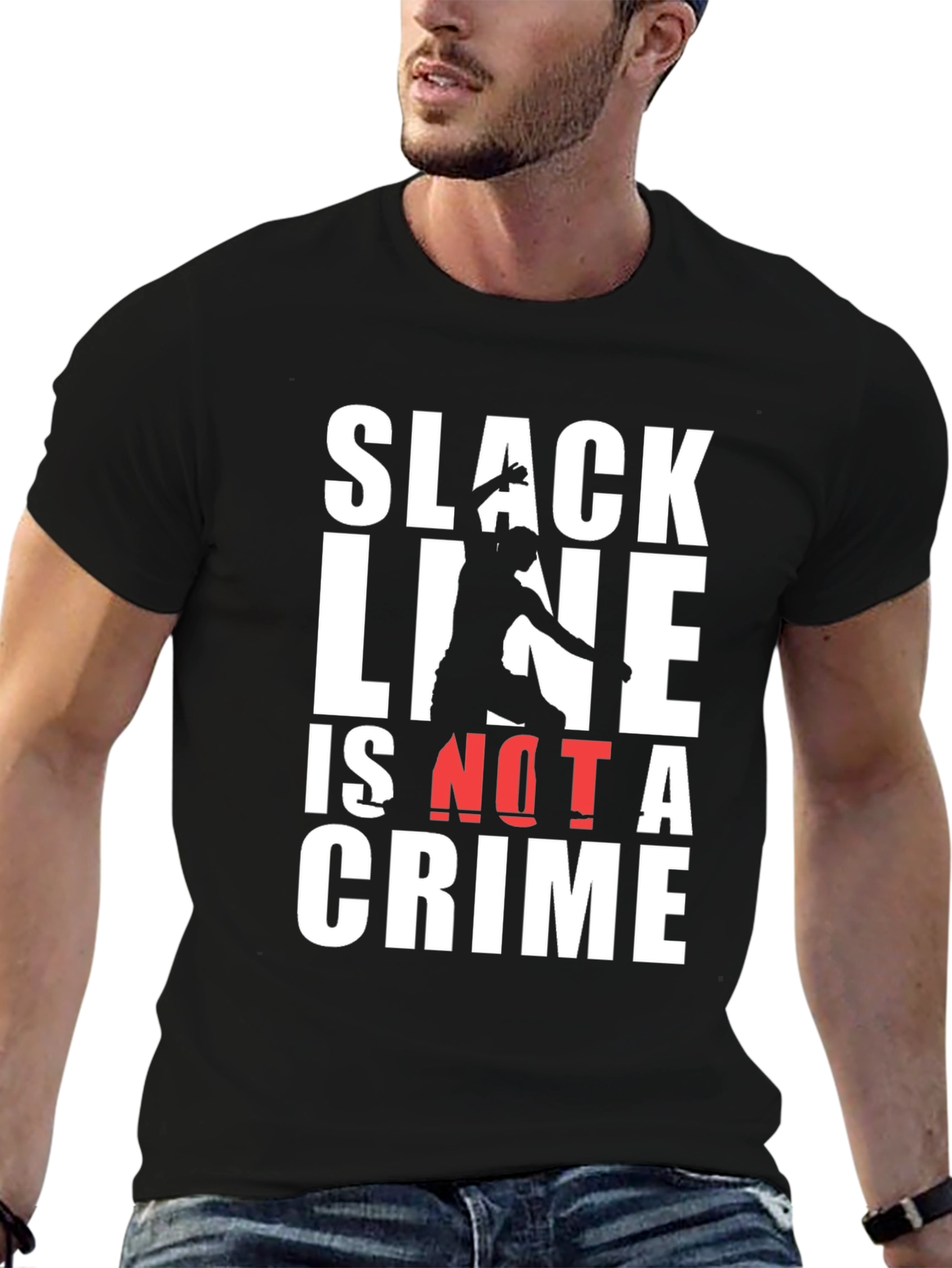 Slackline Is Not A Crime Graphic Tee