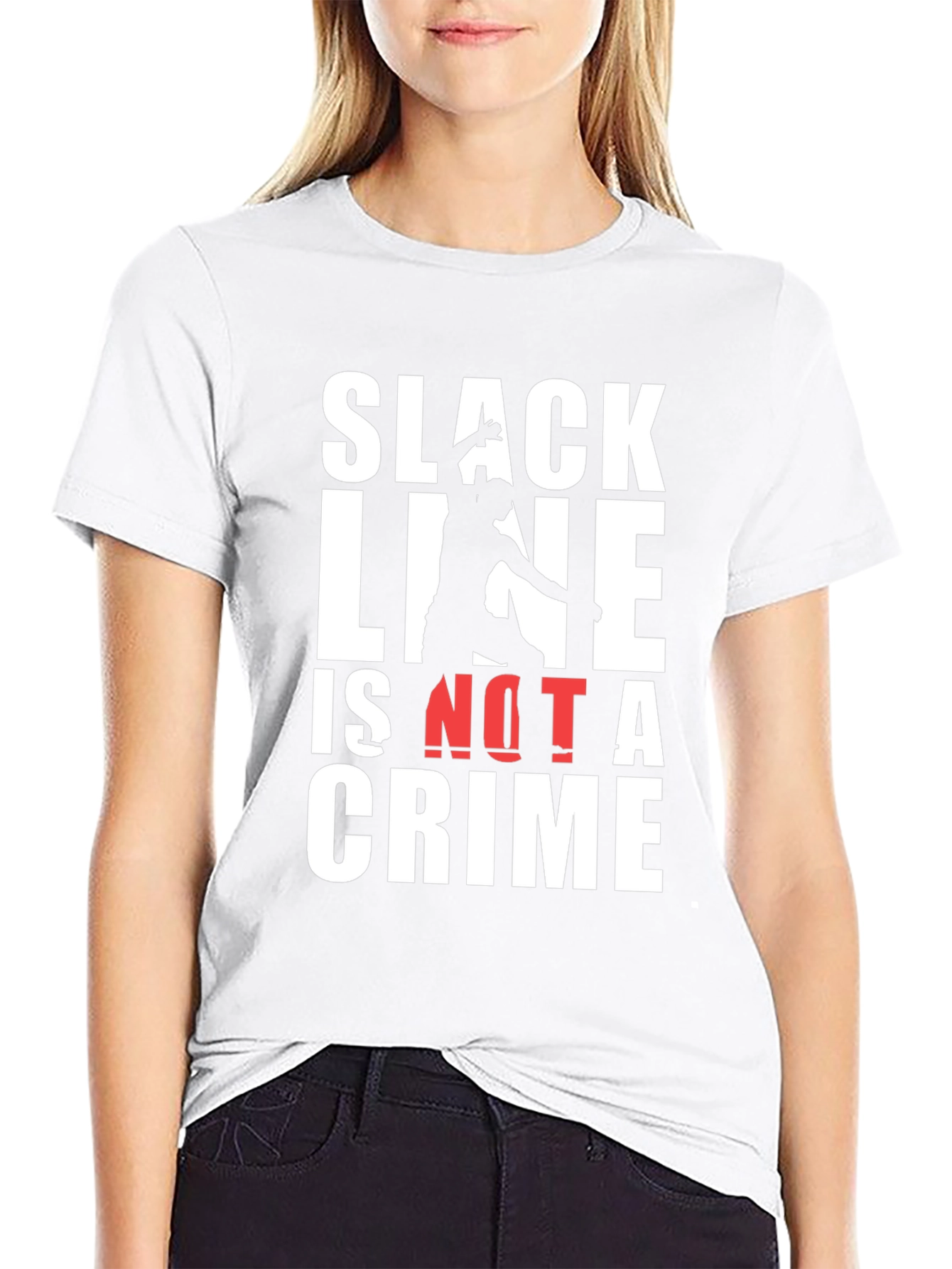 Slackline Is Not A Crime Graphic Tee