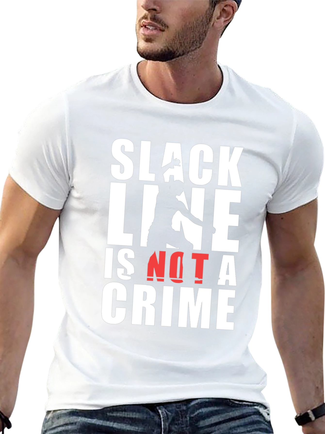 Slackline Is Not A Crime Graphic Tee