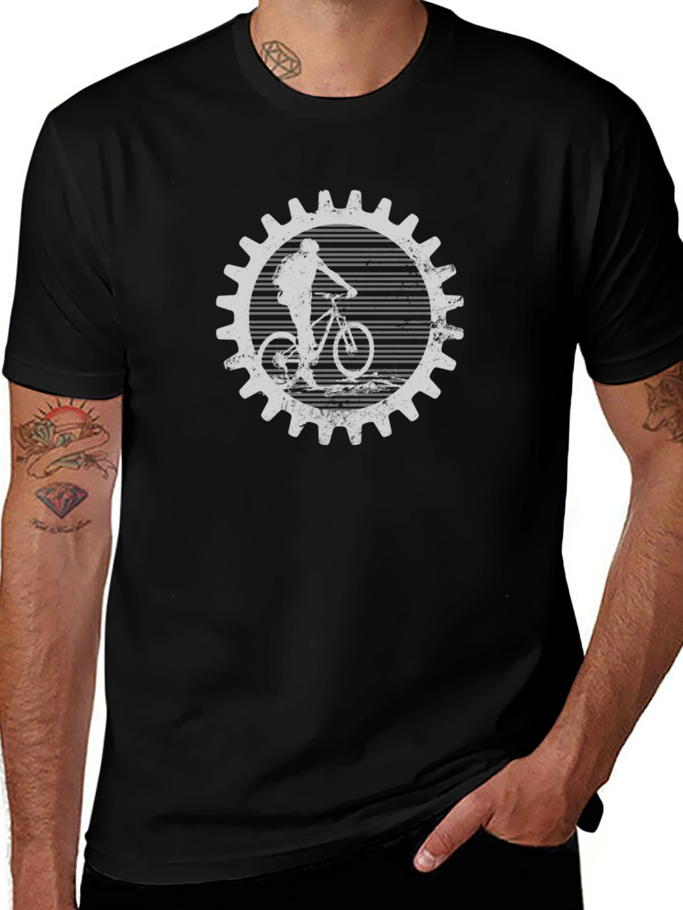 Mountain Biker Gear Graphic T-Shirt