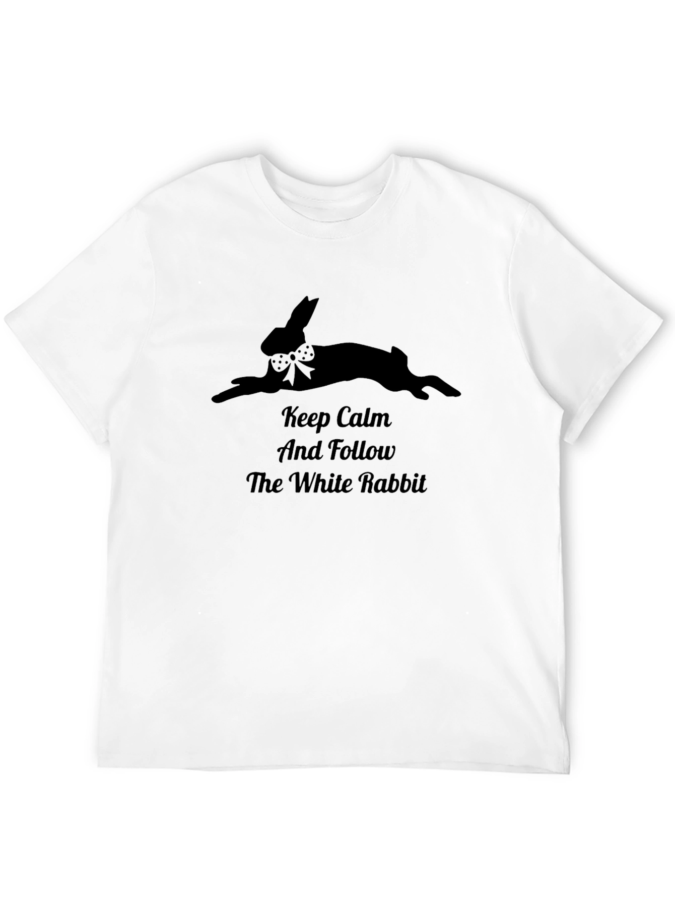Keep Calm White Rabbit Graphic Tee