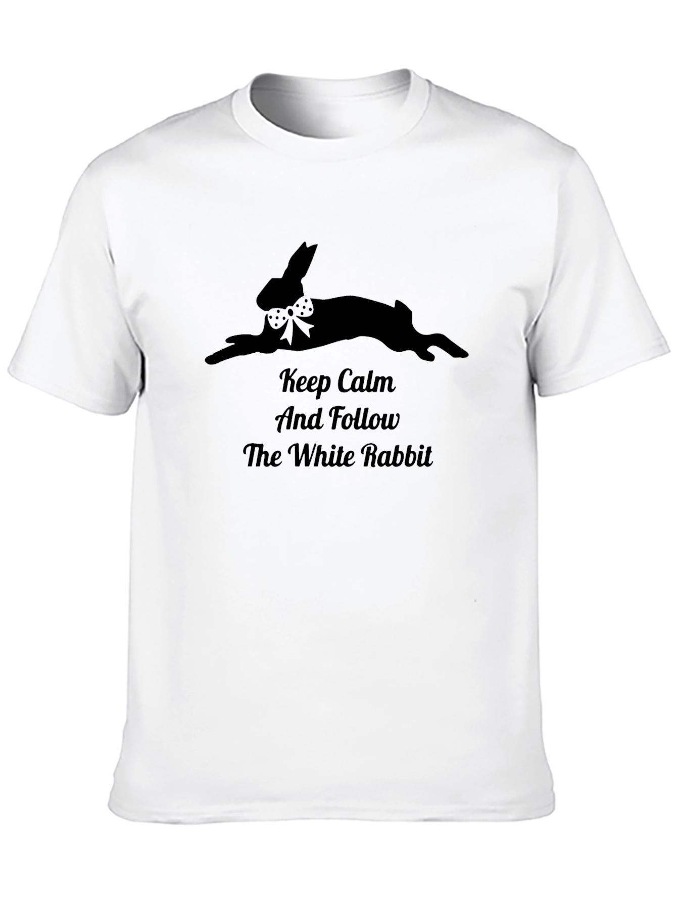 Keep Calm White Rabbit Graphic Tee