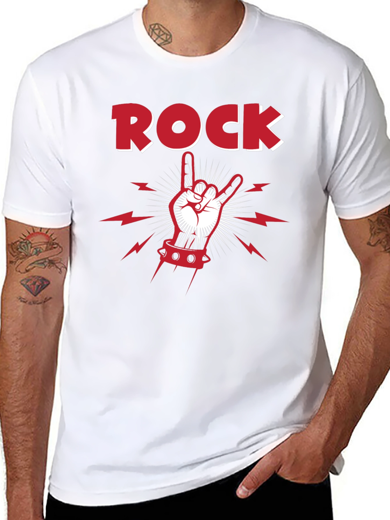 Rock On T-Shirt - Classic Black Tee