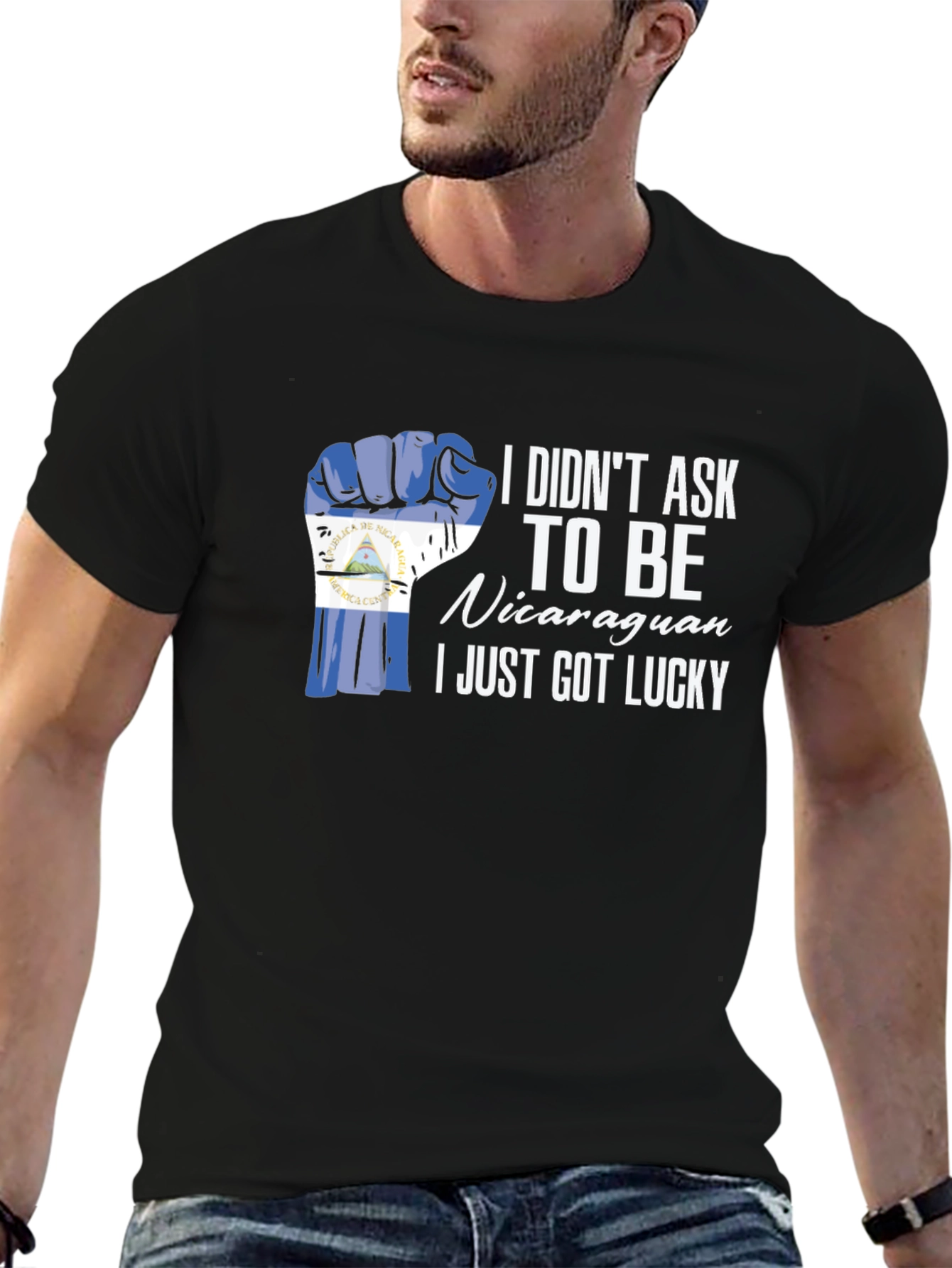 Nicaraguan Pride Graphic Tee - Lucky & Proud
