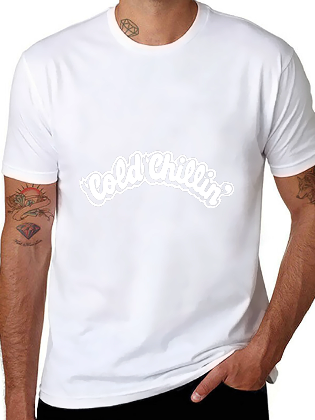 Cold Chillin Graphic Black T-Shirt