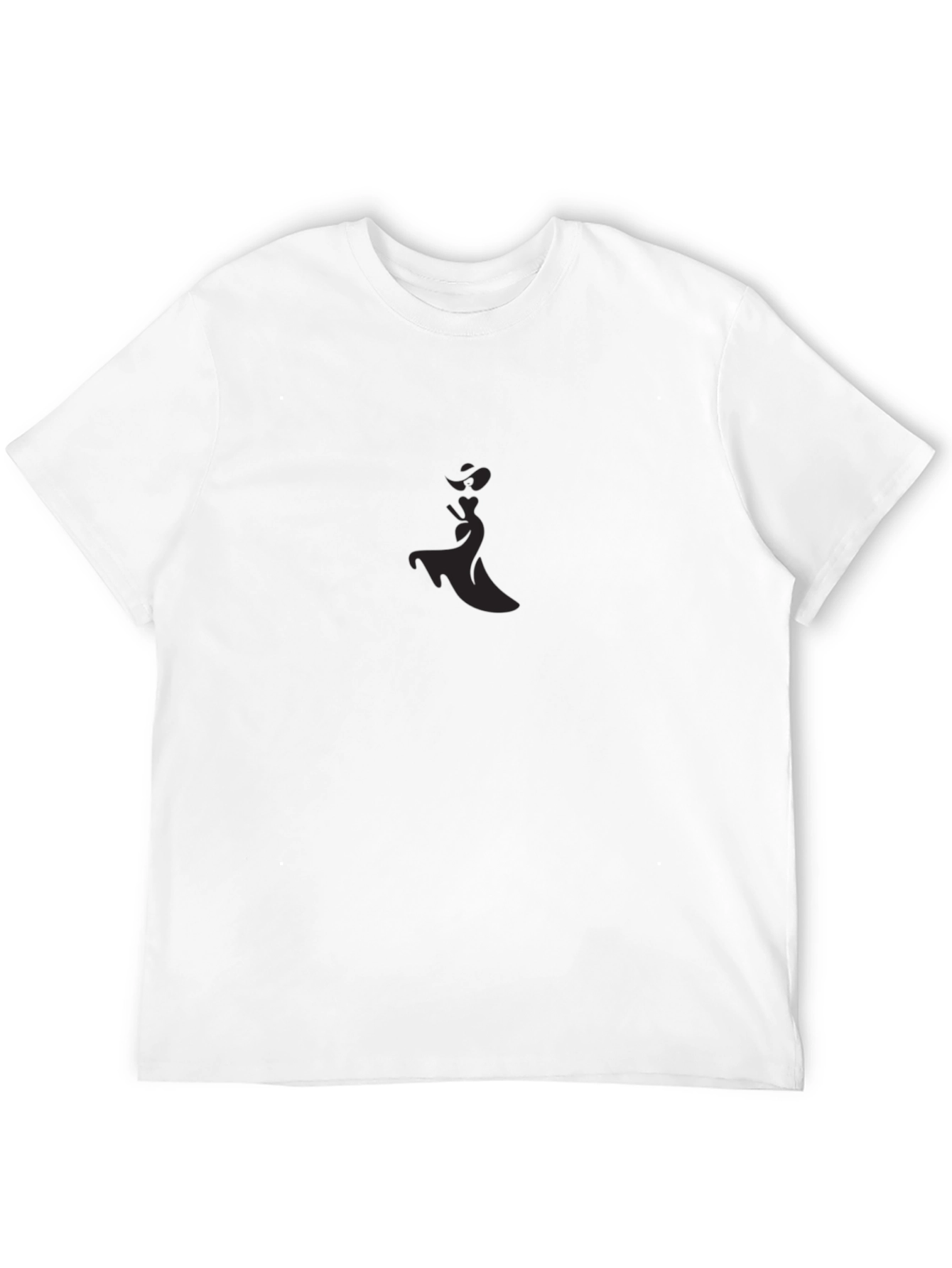 Elegant Silhouette Black T-Shirt