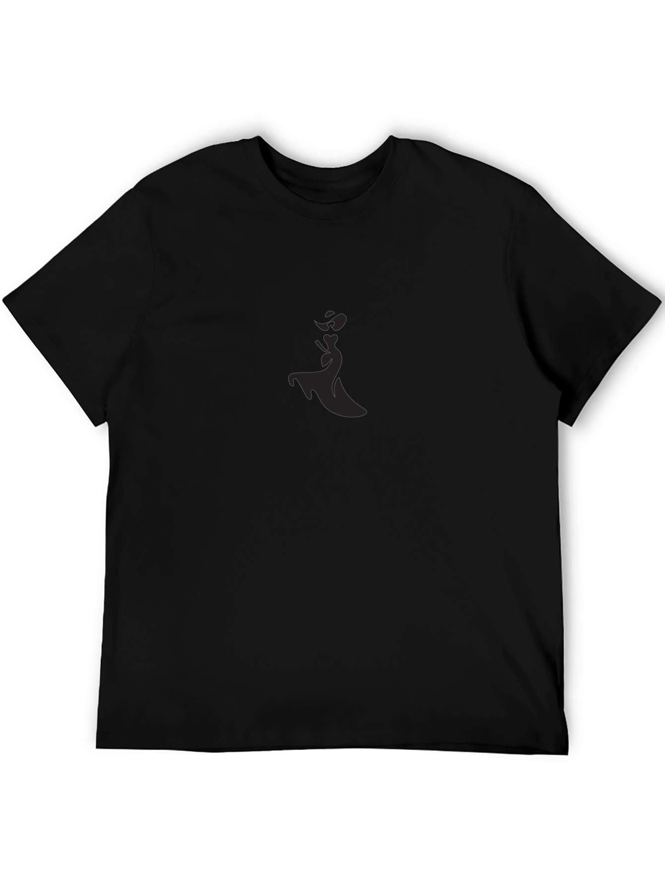 Elegant Silhouette Black T-Shirt