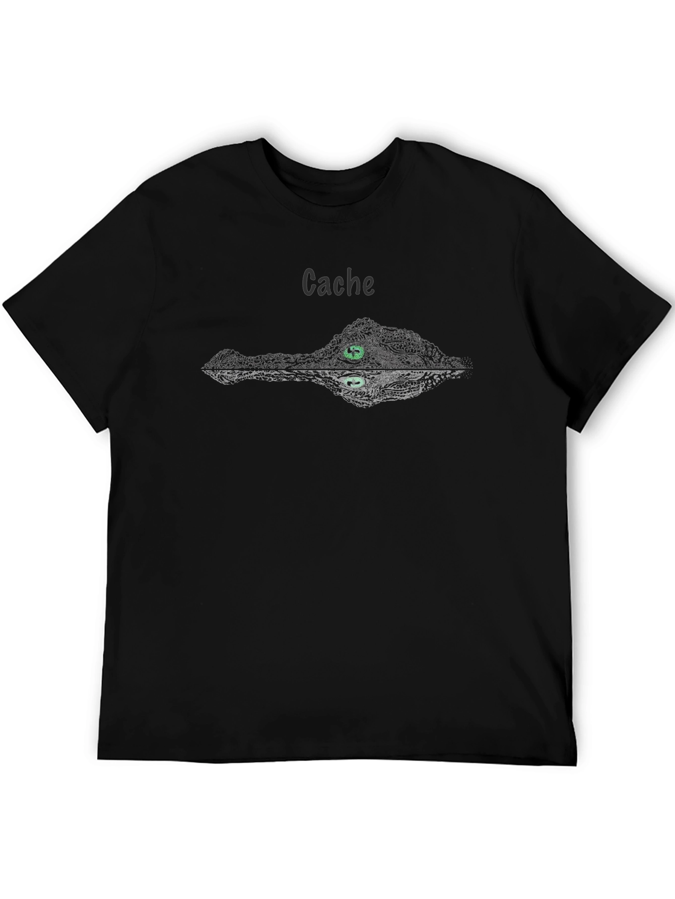 Cache Alligator Graphic Tee - Mens Black T-Shirt