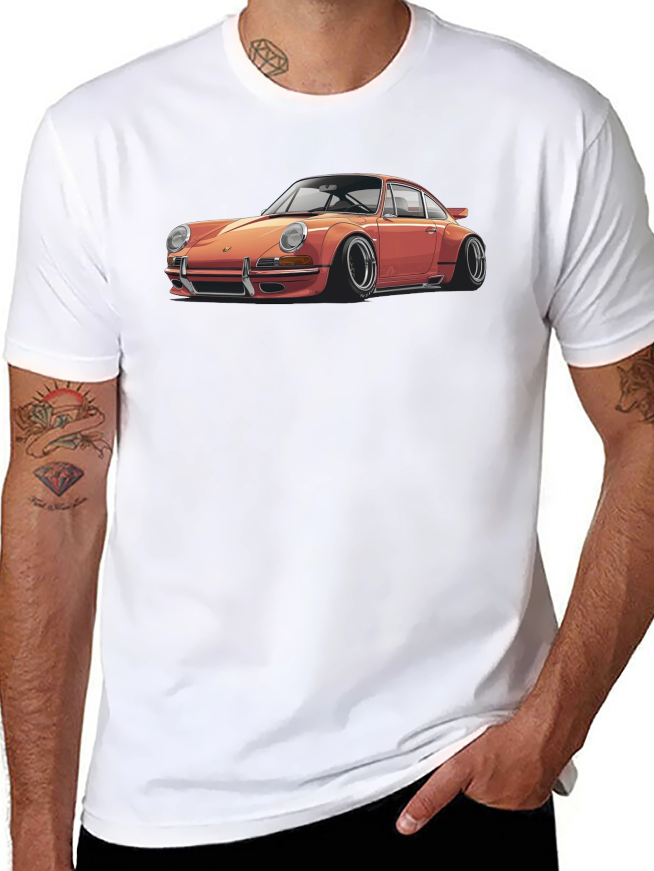 Classic Car Graphic Tee - Black