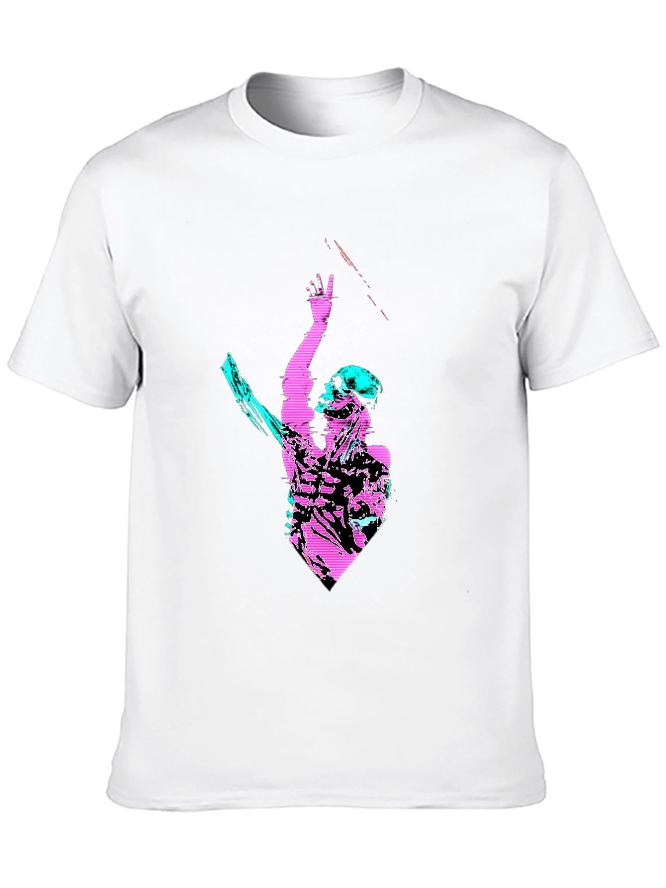 Cyberpunk Skeleton Graphic T-Shirt - Black Tee
