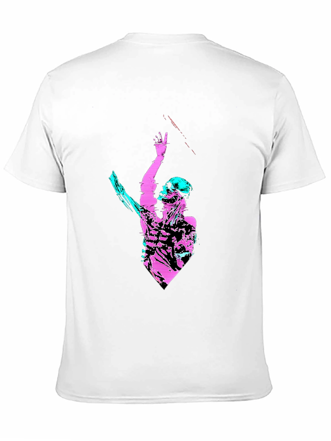 Cyberpunk Skeleton Graphic T-Shirt - Black Tee