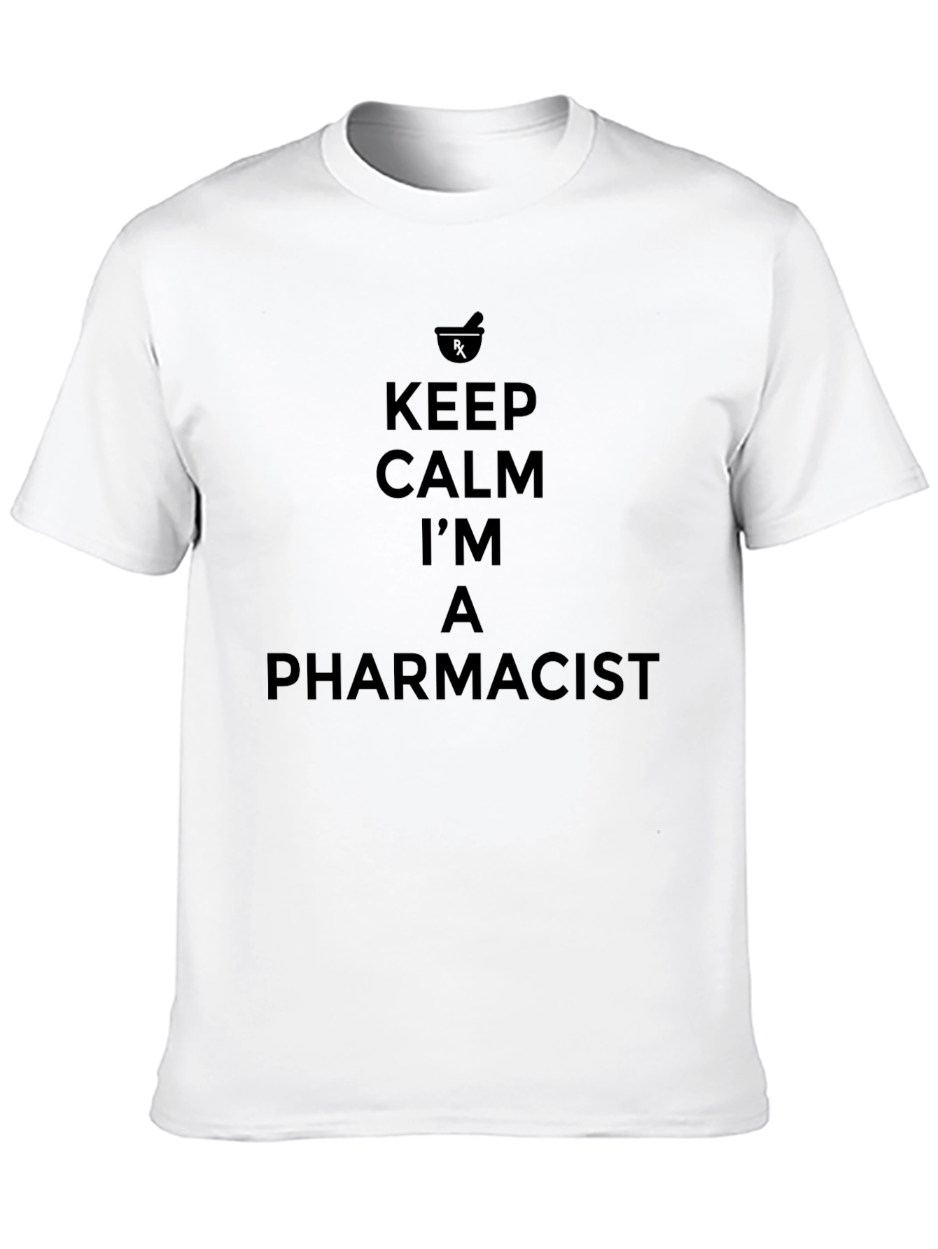 Keep Calm Pharmacist T-Shirt - Black Crew Neck Tee