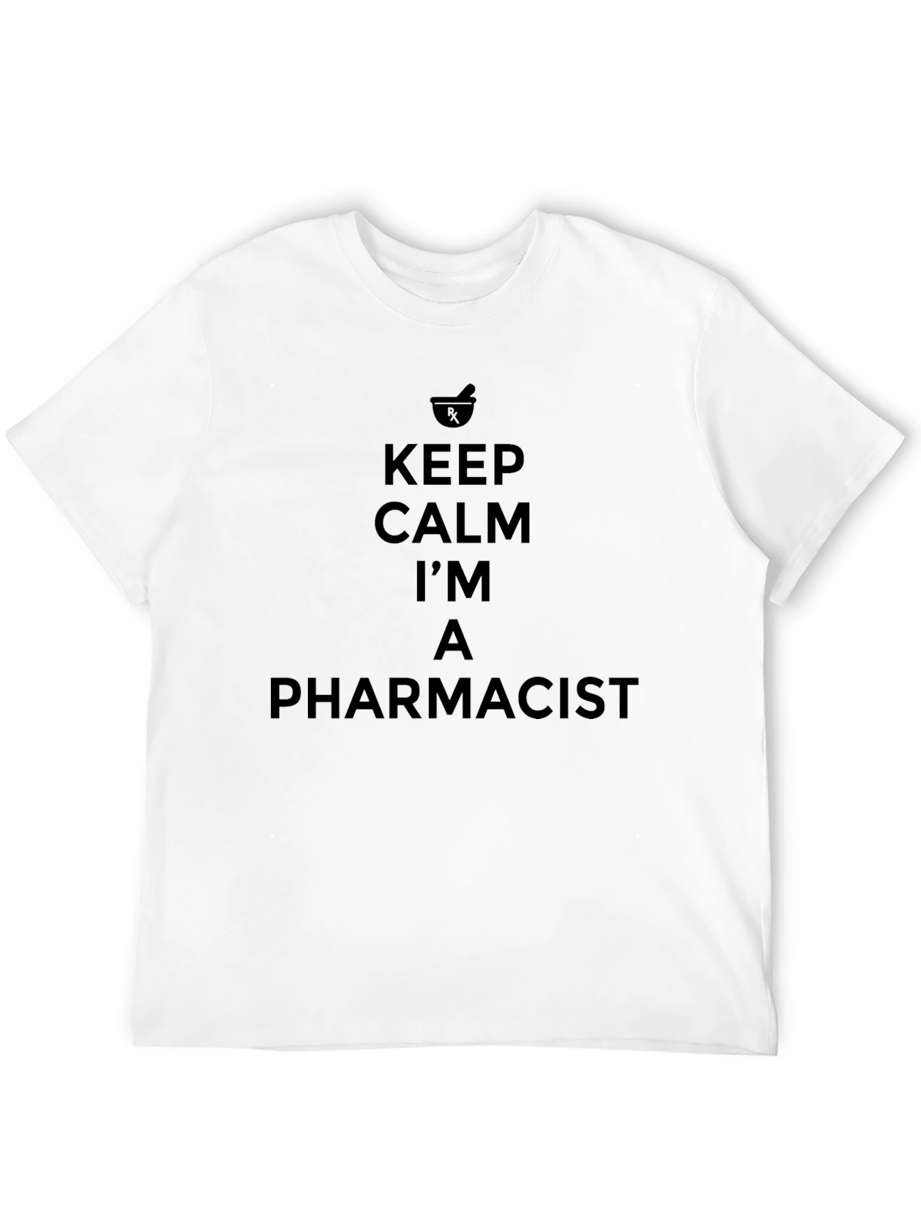 Keep Calm Pharmacist T-Shirt - Black Crew Neck Tee
