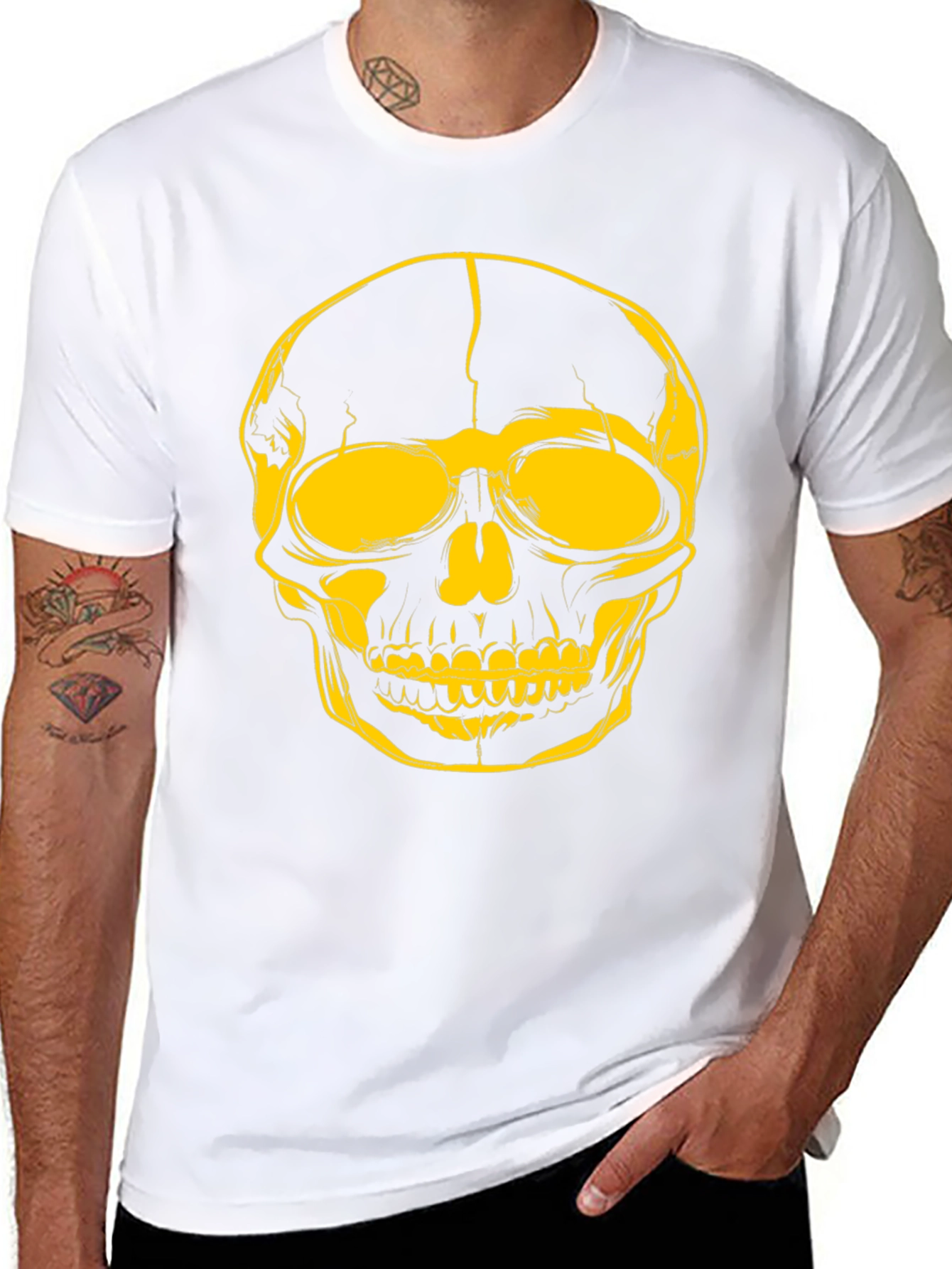 Skull Graphic T-Shirt - Edgy Streetwear