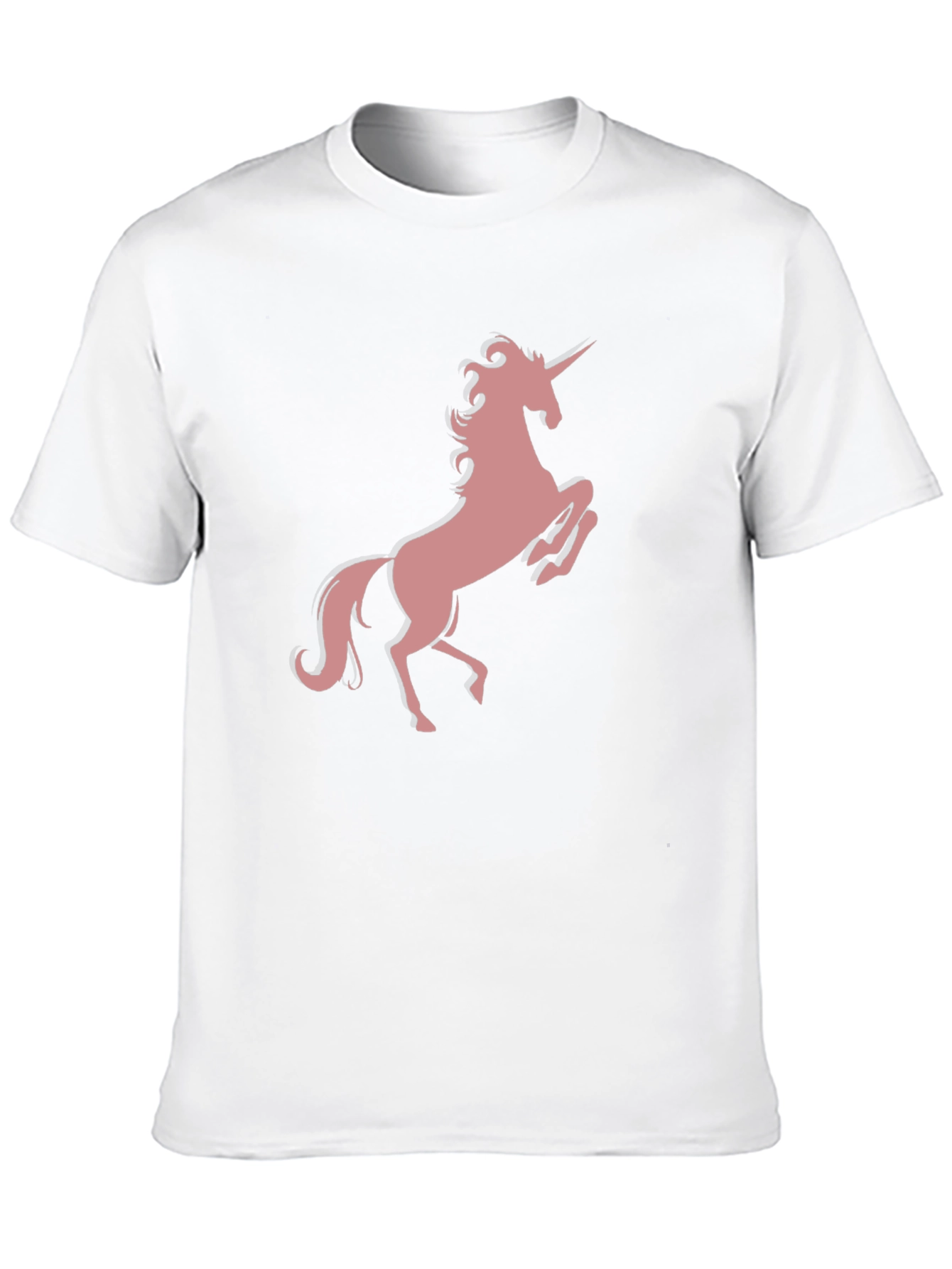 Unicorn Graphic Print T-Shirt - Black