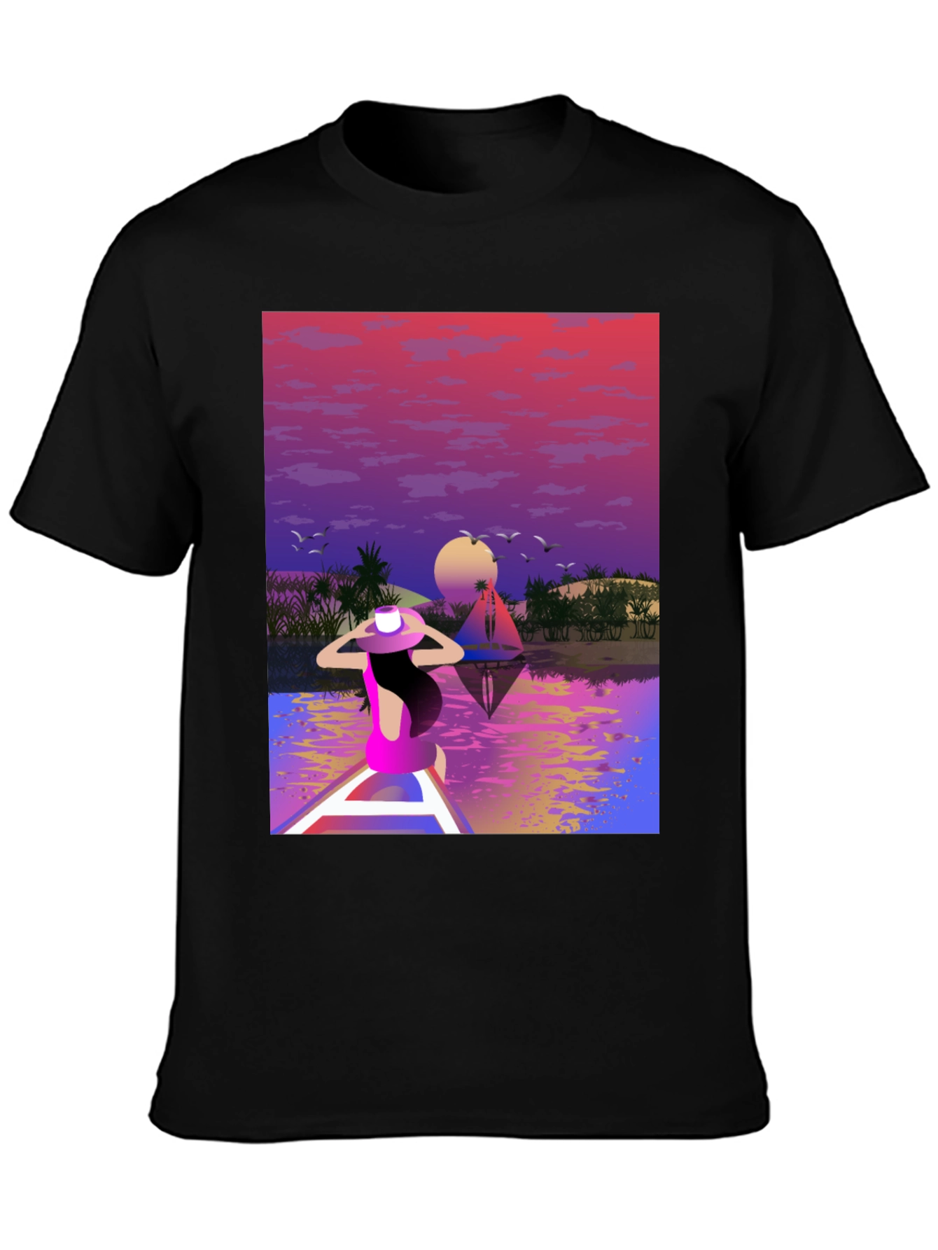 Sunset Lake Graphic Tee - Relaxed Fit