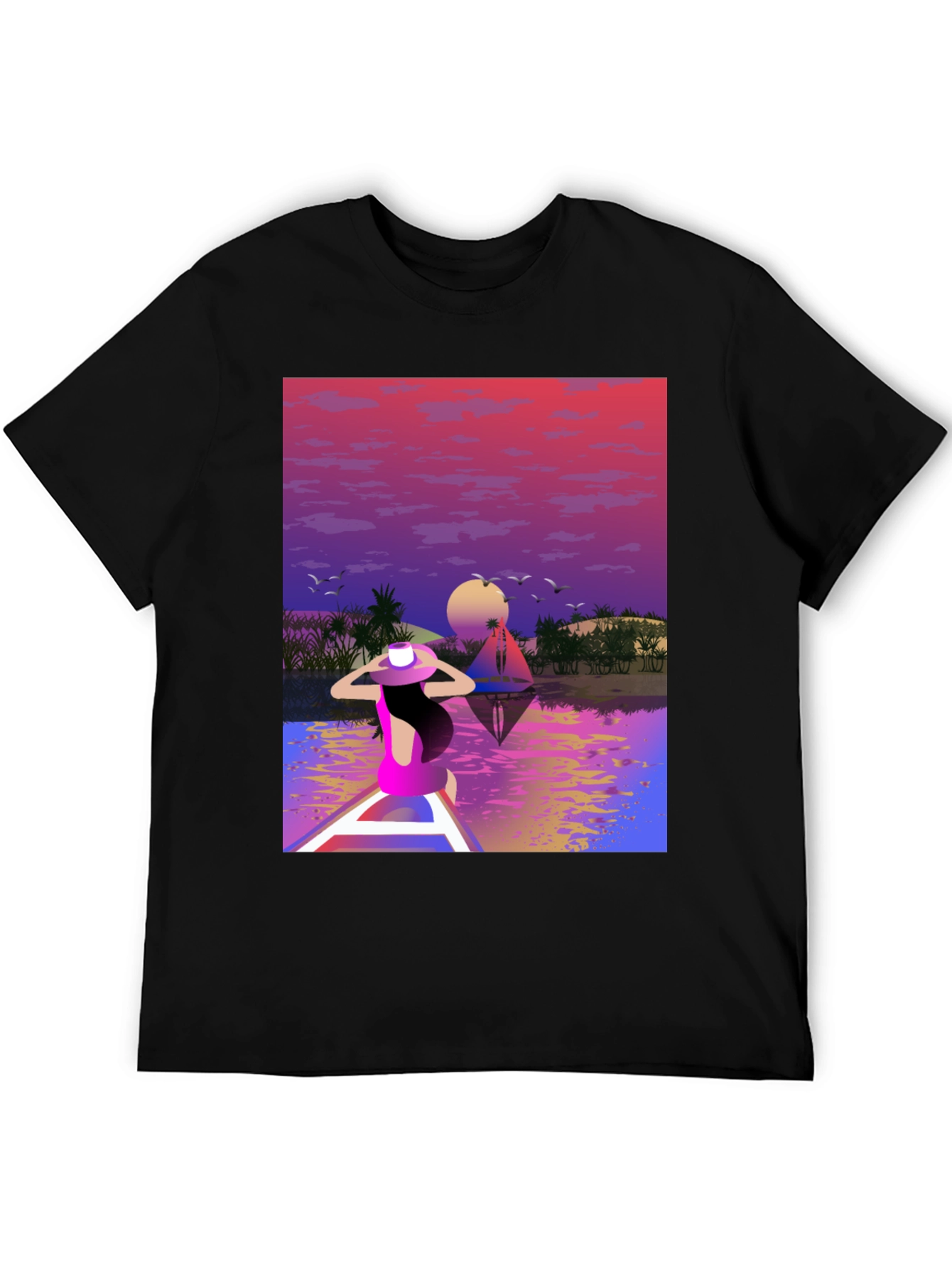 Sunset Lake Graphic Tee - Relaxed Fit