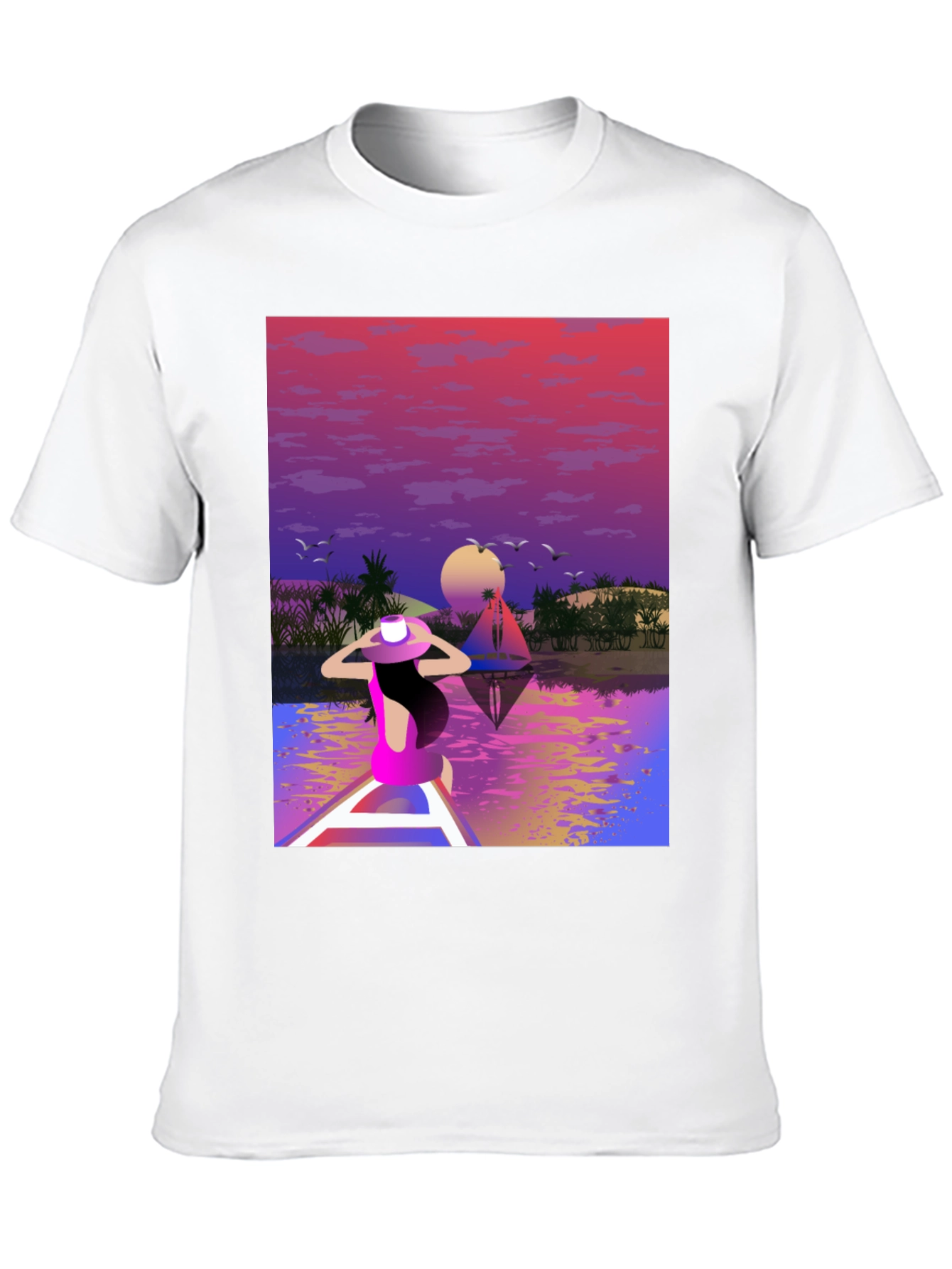 Sunset Lake Graphic Tee - Relaxed Fit