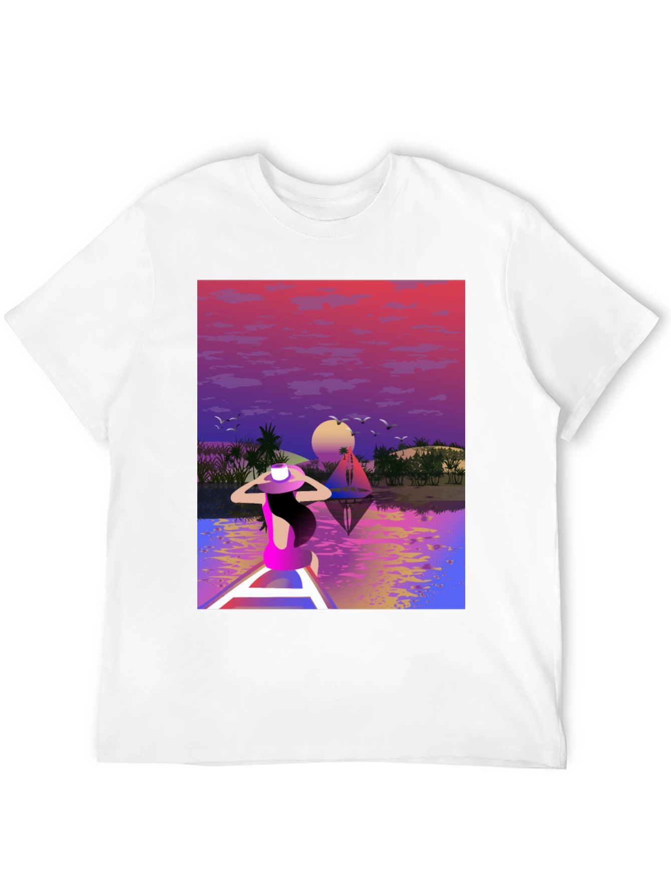 Sunset Lake Graphic Tee - Relaxed Fit