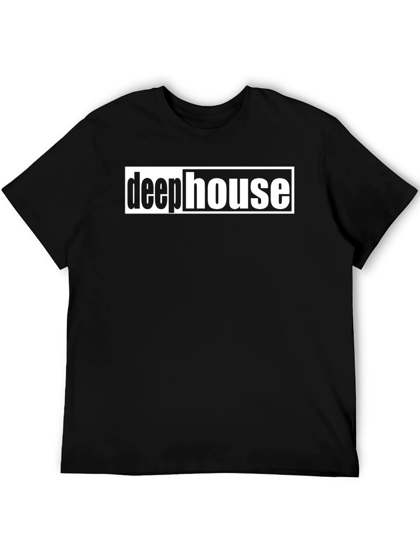 Deep House Music T-Shirt - Black