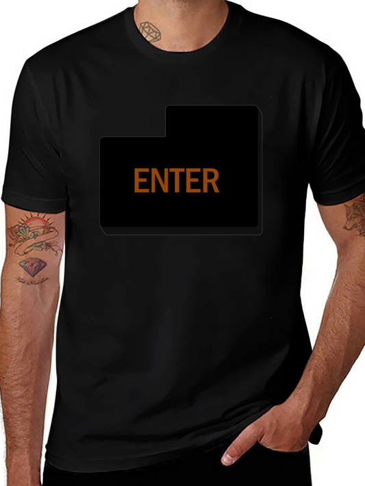 Enter T-Shirt - Simple Bold Design Comfortable Fit