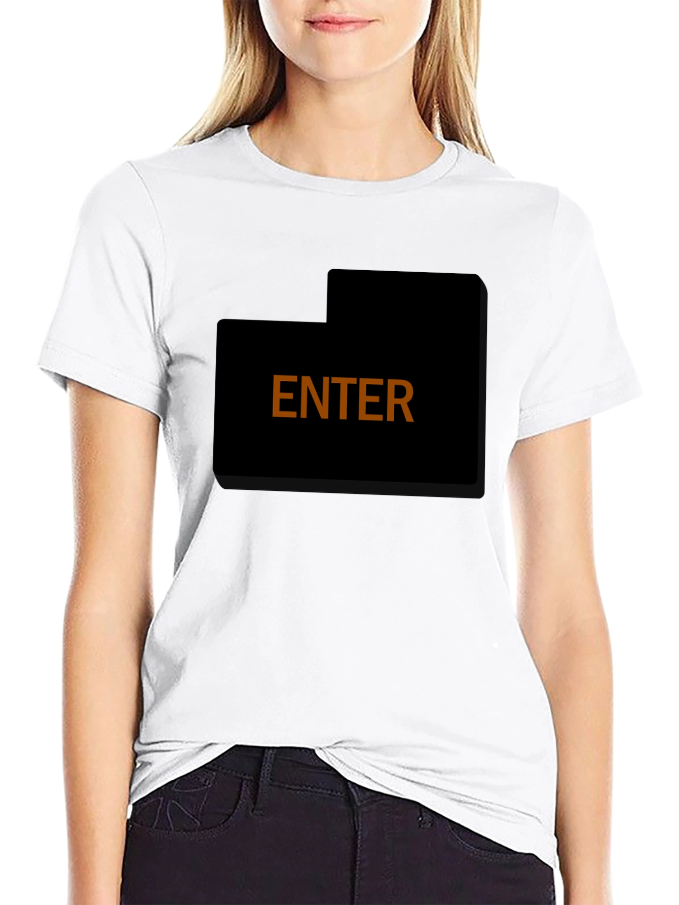 Enter T-Shirt - Simple Bold Design Comfortable Fit