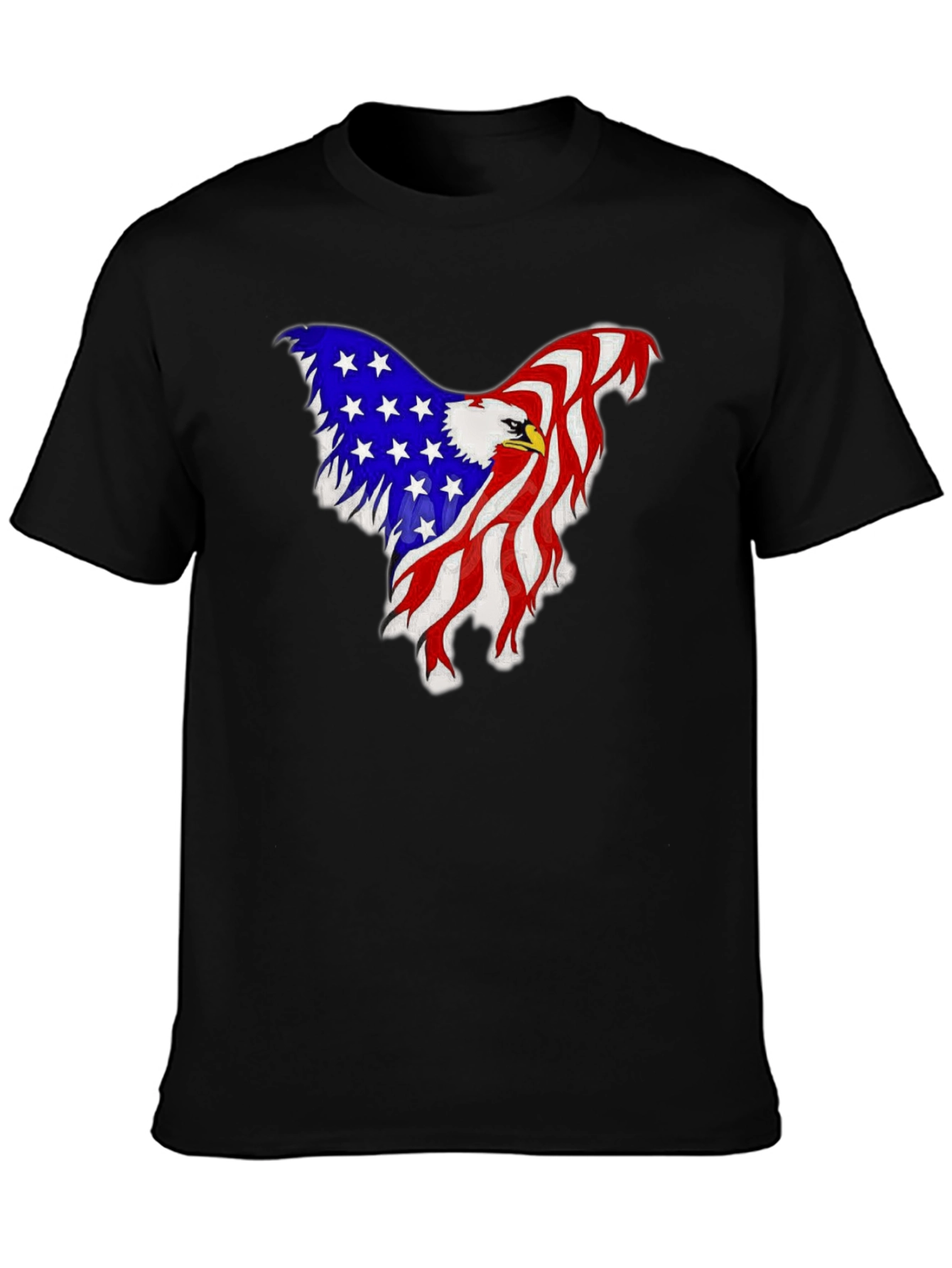 American Eagle Flag Graphic Tee - Patriotic Mens Shirt