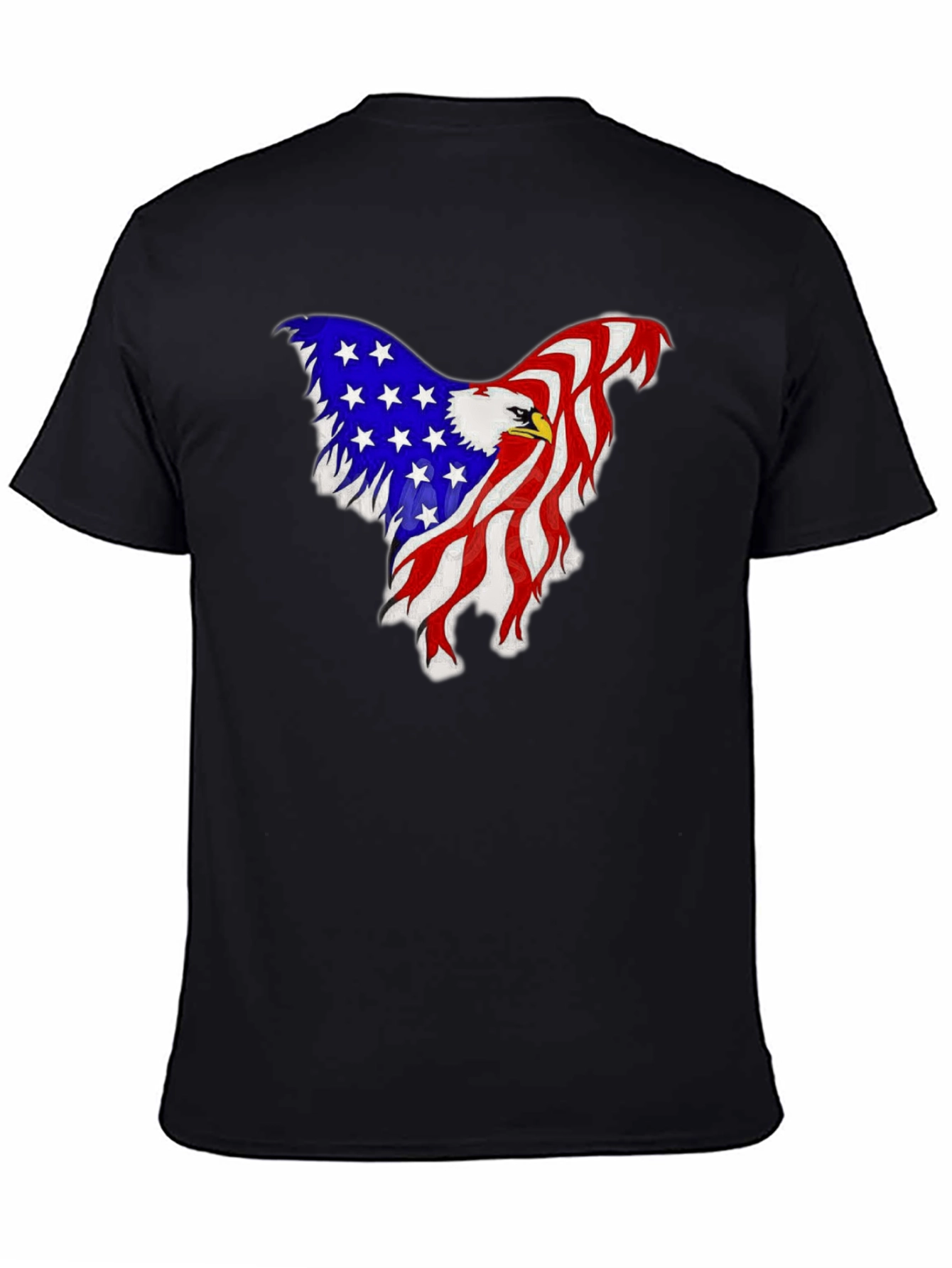 American Eagle Flag Graphic Tee - Patriotic Mens Shirt