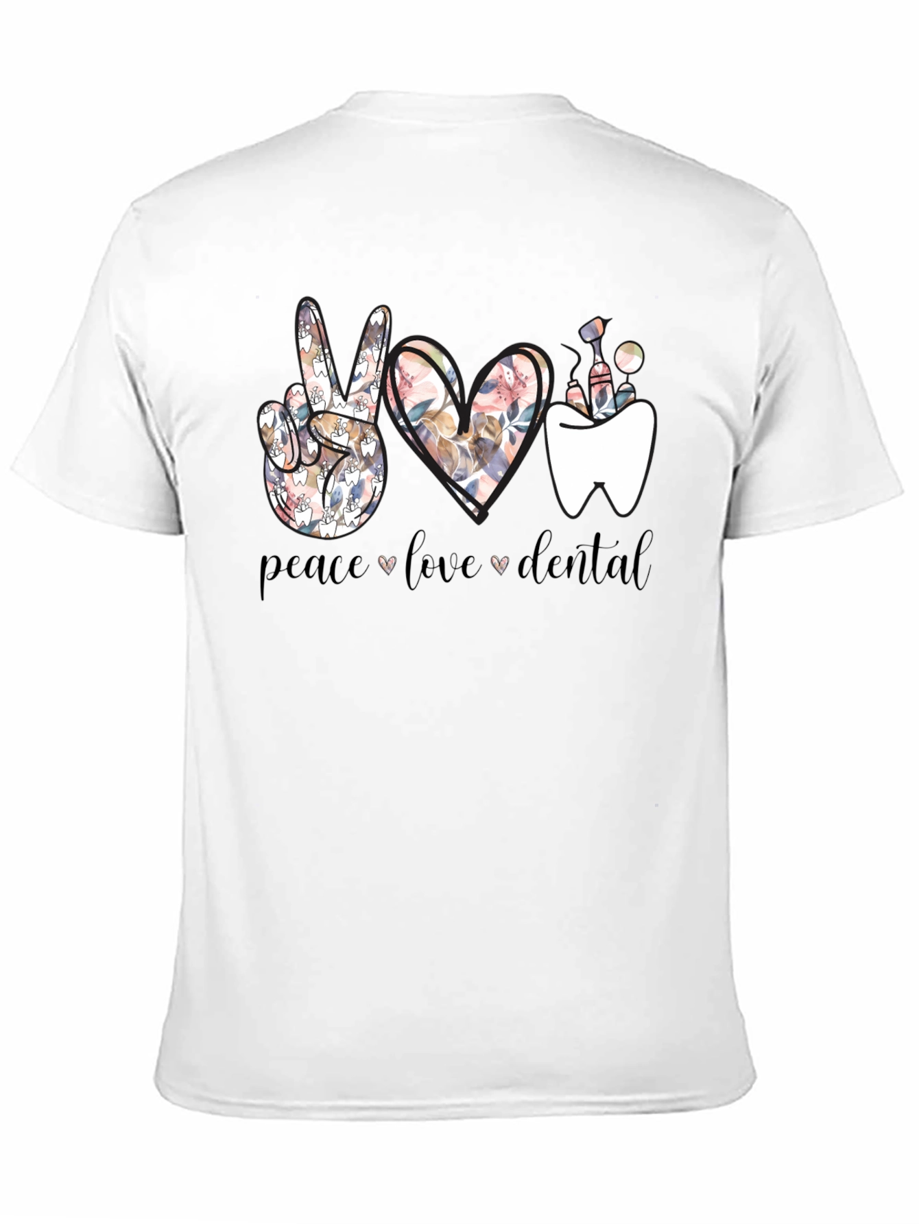 Peace Love Dental T-Shirt - Dentist Gift