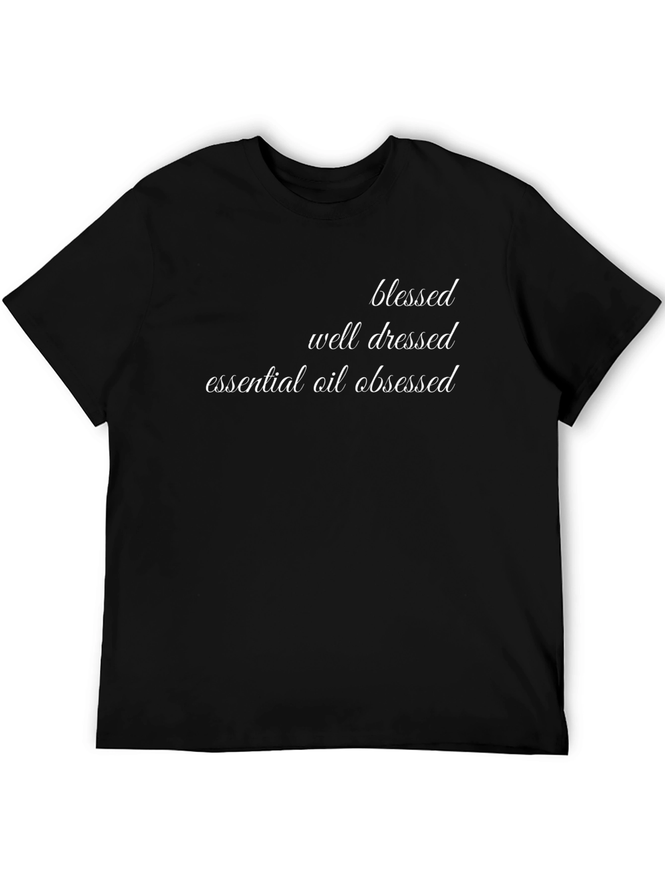Blessed Essential Oil Obsessed Black T-Shirt