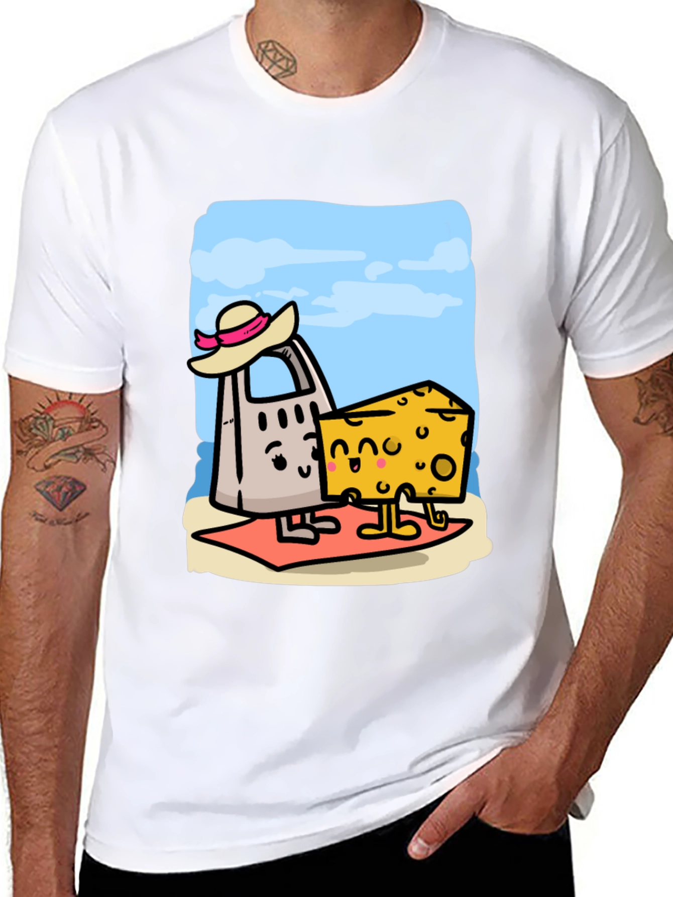 Funny Cheese Grater & Cheese T-Shirt