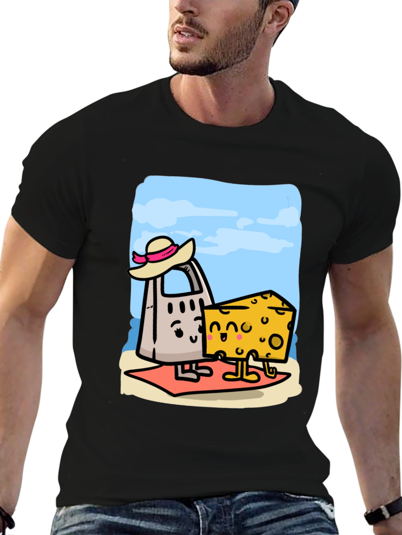 Funny Cheese Grater & Cheese T-Shirt