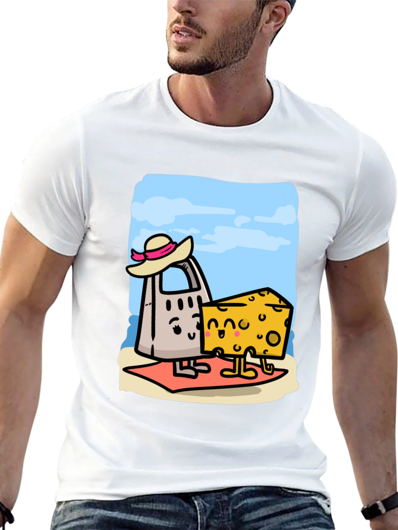 Funny Cheese Grater & Cheese T-Shirt