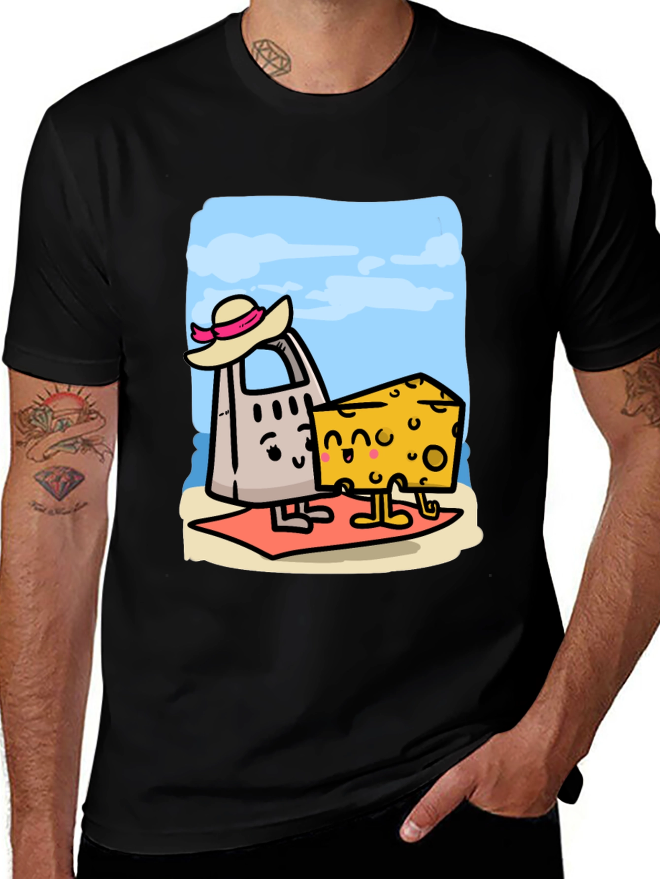 Funny Cheese Grater & Cheese T-Shirt